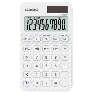 CASIO SL-310YC-WE Taschenrechner weiß