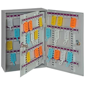 4052301125056 - Schlüsselkasten grau mit 160 Haken Zylinderschloss