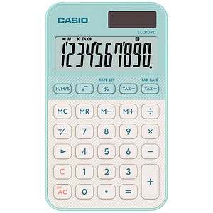Casio Taschenrechner SL-310 YC LG grün, 10 Stellen, Solar/Batterie