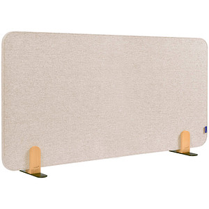 8713797101233 - Akustik-Tischtrennwand Elements PET-Kern Stoffoberfläche pinnbar inkl 2 Fußhalterungen B 1200 x H 600 x T 21 mm soft beige 8713797101233 - Akustik-Tischtrennwand Elements PET-Kern Stoffoberfläche pinnbar inkl 2 Fußhalterungen B 1200 x H 600 x T 21 mm soft beige