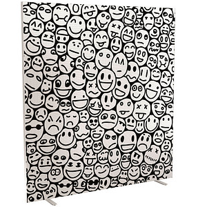 PAPERFLOW Trennwand easyScreen Business, 62287 bunt 160,0 x 173,4 cm, 1 St.