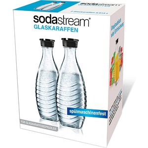 8718309250942 - SodaStream DuoPack Glaskaraffe (2 x 615 ml Glasflasche) für SodaStream Chrystel und Penguin 8718309250942 - SodaStream DuoPack Glaskaraffe (2 x 615 ml Glasflasche) für SodaStream Chrystel und Penguin