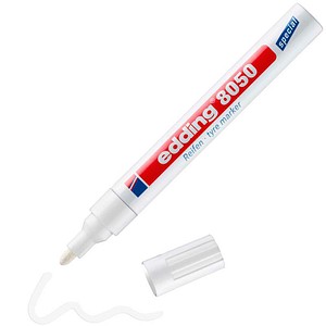 4004764784448 - edding 8050 Permanent Spezialmarker Weiß Mittel Rundspitze 2 - 4 mm
