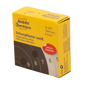 4004182035214 - 3521 Schusspflaster 19 mm 1 Rolle 1000 Etiketten weiß 4004182035214 1000 Stück