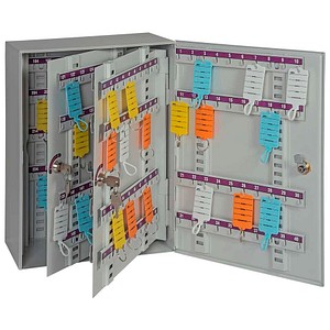 4052301125070 - Schlüsselkasten lichtgrau mit 232 Haken Zylinderschloss 420 x 300 x 160 cm 1 St