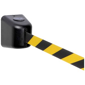 Wand-Gurtkassette Schraubbefestigung L 5000 x B 50 mm Gurt schwarz gelb