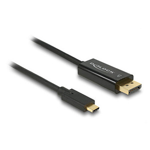 4043619852550 - USB-C®   DisplayPort Adapterkabel USB-C® Stecker DisplayPort Stecker 100 m Schwarz 85255 vergoldete Steckkontakte USB-C®-Displaykabel