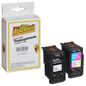 4250073826472 -  schwarz color Druckerpatronen kompatibel zu Canon PG560XL CL561XL 2er-Set