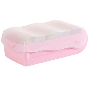 4012473121218 - CROCO Karteikasten DIN A7 für 900 Karteikarten rosa-transparent mit Deckel 4012473121218 100 Stück
