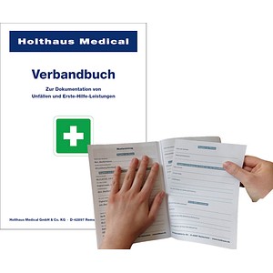 3er Pack Verbandbuch Erste Hilfe - Abreißbare Seiten nach -DSGVO