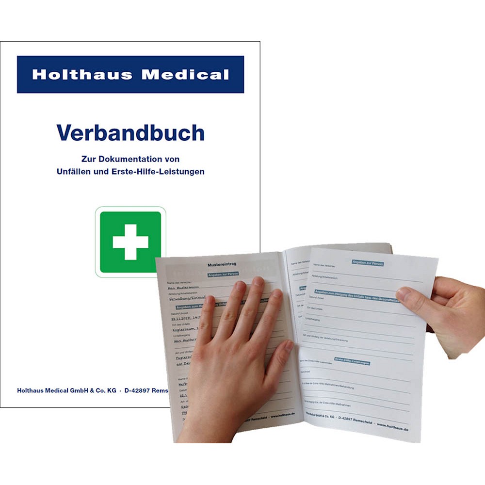 Verbandbuch zur Erste-Hilfe Dokumentation