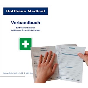 4005058502496 - Holthaus Medical Verbandbuch DIN A5 gemäß BGI 511-1 Ideale Dokumentierung jeder Erste-Hilfe Leistung DIN A5 nach BGI 511-1
