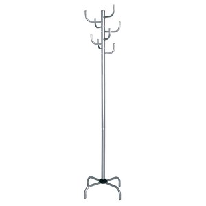 4001070431103 - Garderobenständer HAKU grau (alu) B37cm H180cm T37cm Ø37cm Stahl Garderobenständer 4001070431103 - Garderobenständer HAKU grau (alu) B37cm H180cm T37cm Ø37cm Stahl Garderobenständer