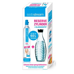 7290012933981 - sodastream CO2-Zylinder & Glasflasche für Wassersprudler transparent
