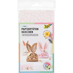 4001868129830 - Bastelset Papiertüten-Set Häschen braunrosaweiß 4001868129830 folia 9 Stück 4001868129830 - Bastelset Papiertüten-Set Häschen braunrosaweiß 4001868129830 folia 9 Stück