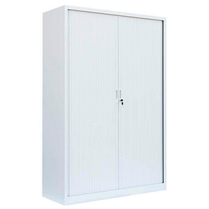 4061815525283 - Schiebetürenschrank 555167 signalweiß 4 Fachböden 1200 x 457 x 1950 cm 4061815525283 LÜLLMANN