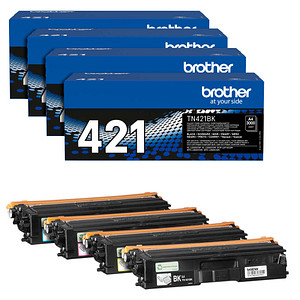 4260473782223 - brother TN-421BK C M Y  schwarz cyan magenta gelb Toner 4er-Set