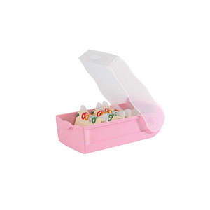 4012473121355 - CROCO Karteikasten DIN A8 für 500 Karteikarten pastellrosa-transparent mit Deckel 4012473121355 100 Stück 4012473121355 - CROCO Karteikasten DIN A8 für 500 Karteikarten pastellrosa-transparent mit Deckel 4012473121355 100 Stück