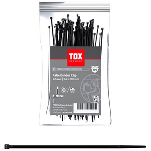 4049563054521 - 100 Kabelbinder Clip schwarz 4049563054521 100 Stück 4049563054521 - 100 Kabelbinder Clip schwarz 4049563054521 100 Stück