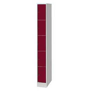 4025314610932 - Schließfachschrank S 2000 Classic 80700-10 Metall 1 Abteil mit 5 Fächern abschließbar 24x195cm (BxH) rot 4025314610932 C+P- 4025314610932 - Schließfachschrank S 2000 Classic 80700-10 Metall 1 Abteil mit 5 Fächern abschließbar 24x195cm (BxH) rot 4025314610932 C+P-