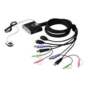 4710423776814 - ATEN CS692 - KVM- Audio-Switch - 2 x KVM Audio - 1 lokaler Benutzer - Desktop 4710423776814 - ATEN CS692 - KVM- Audio-Switch - 2 x KVM Audio - 1 lokaler Benutzer - Desktop