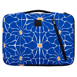 3130630172536 - Laptophülle Flower Kunstfaser blau bis 356 cm (14 Zoll) 3130630172536 Exacompta