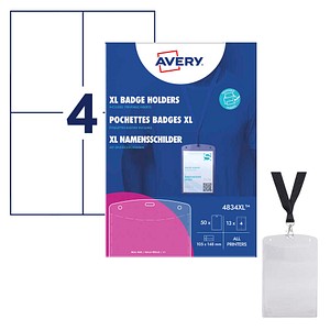 4004182021873 - 13 XL Namensschilder mit Textilband 105 x 148 cm 4004182021873 50 Stück