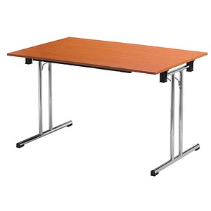 3700245507926 - Schreibtisch TPCH147M 74cm (H) 140x70cm (BxT) rechteckig kirschbaum chrom 3700245507926 SODEMATUB 3700245507926 - Schreibtisch TPCH147M 74cm (H) 140x70cm (BxT) rechteckig kirschbaum chrom 3700245507926 SODEMATUB