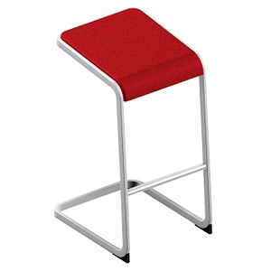 8056457078477 - Hocker OCSTOA01 2YUP C-STOOL rot bis 110kg 8056457078477 Quadrifoglio