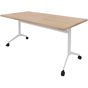 8059519730016 - Mehrzwecktisch Pop-up ulme weiß rechteckig T-Fuß-Gestell weiß 1600 x 800 x 740 cm 8059519730016 - Mehrzwecktisch Pop-up ulme weiß rechteckig T-Fuß-Gestell weiß 1600 x 800 x 740 cm