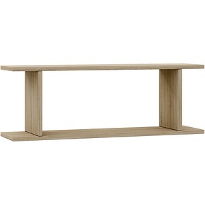 4051814355127 - Holzregal hängend platzsparendes Regal Maße H 28 x B 80 x T 20 cm Elegantes Regal hängend Aufbewahrungsregal Bücherregal Wandboard - Sirola Mini