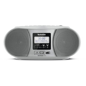 4019588139527 - TechniSat DIGITRADIO 1990 CD-Radio DAB+ UKW AUX Bluetooth® CD USB Akku-Ladefunktion Weckfunktion Silber