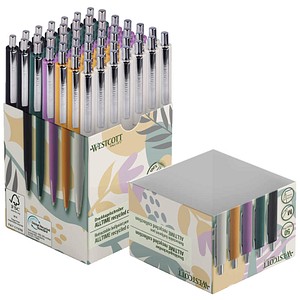 4027521538214 - Kugelschreiber farbsortiert Schreibfarbe blau 50 St 4027521538214 - Kugelschreiber farbsortiert Schreibfarbe blau 50 St