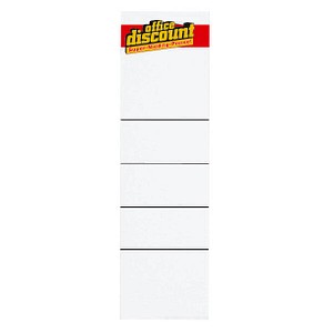 4250073808775 - 10 Ordneretiketten weiß für bis zu 80 cm Rückenbreite