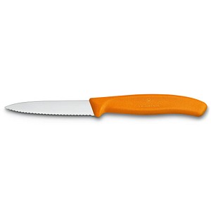 7611160032324 - VICTORINOX Küchenmesser  Swiss Classic silber orange glänzend Klinge 80 cm