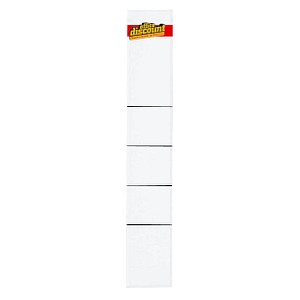 10 office discount Ordneretiketten weiß für bis zu 5,0 cm Rückenbreite 10 office discount Ordneretiketten weiß für bis zu 5,0 cm Rückenbreite