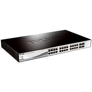 0790069467783 - D-Link Web Smart DGS-1210-28P - Switch - L3 - managed - 24 x 10 100 1000 (PoE) + 4 x Gigabit SFP - Desktop an Rack montierbar