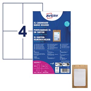 5014702150807 - AVZ 4839XL - Namensschild 105x148 mm Lanyard mit Einsteckschilder 50 Stüc