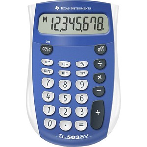 TEXAS INSTRUMENTS TI-503 SV Taschenrechner blau/weiss