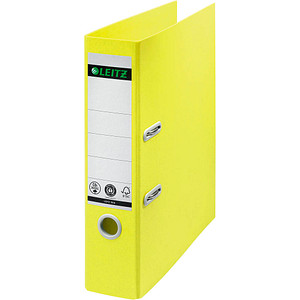 LEITZ recycle 1018 Ordner gelb Karton 8,0 cm DIN A4