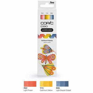 4013695266749 - COPIC Ciao Brilliant Palette Layoutmarker-Set farbsortiert 10 + 60 mm 4013695266749 COPIC 3 Stück 4013695266749 - COPIC Ciao Brilliant Palette Layoutmarker-Set farbsortiert 10 + 60 mm 4013695266749 COPIC 3 Stück