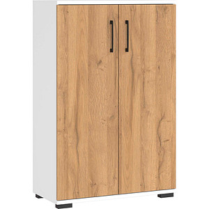 4005949424708 - GERMANIA Aktenschrank Profi 30 4247-559 weiß grandson-eiche 2 Fachböden 800 x 400 x 1230 cm 4005949424708 - GERMANIA Aktenschrank Profi 30 4247-559 weiß grandson-eiche 2 Fachböden 800 x 400 x 1230 cm