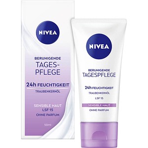 4005900935465 - NIVEA Beruhigende Tagespflege LSF15 Tagescreme mit milder Formel für sensible Haut 50 ml - Tube