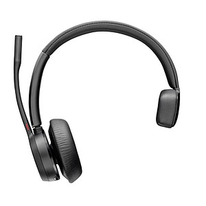 0197497011074 - POLY Wireless-Headset BT Headset Voyager 4310 USB-A C Teams Kopfhörer Noise-Cancelling schwarz Bluetooth Kopfhörer