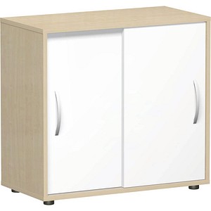 4038933530888 - Schiebetürenschrank Flex S-382501-AW ahorn weiß 1 Fachboden 800 x 400 x 752 cm