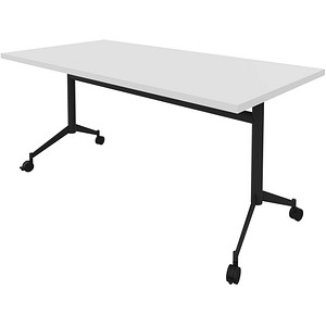 8058265539607 - Mehrzwecktisch Pop-up weiß dunkelgrau rechteckig T-Fuß-Gestell grau 1600 x 800 x 740 cm 8058265539607 - Mehrzwecktisch Pop-up weiß dunkelgrau rechteckig T-Fuß-Gestell grau 1600 x 800 x 740 cm