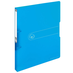 herlitz Ringbuch 2-Ringe blau-transparent 2,7 cm DIN A4
