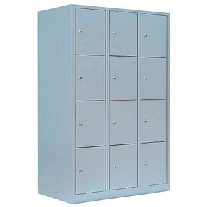 4061815519534 - Schließfachschrank lichtgrau 523430 12 Schließfächer 1185 x 500 x 1800 cm 4061815519534 LÜLLMANN 4061815519534 - Schließfachschrank lichtgrau 523430 12 Schließfächer 1185 x 500 x 1800 cm 4061815519534 LÜLLMANN