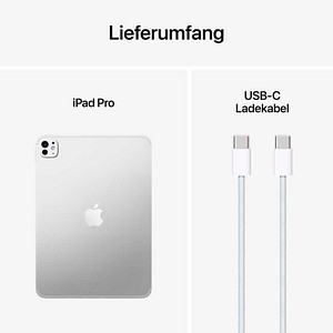 0195950402544 - iPad Pro 11 (2025) Cellular (8Generation) Nano 330 cm (130 Zoll) 1 TB silber
