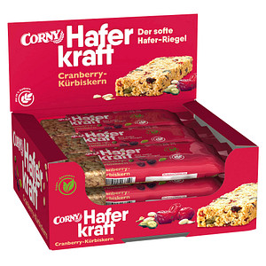 4011800513702 - Müsliriegel HAFERKRAFT Cranberry-Kürbiskern von Corny 12x65g